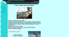 Desktop Screenshot of captainlensfishing.com